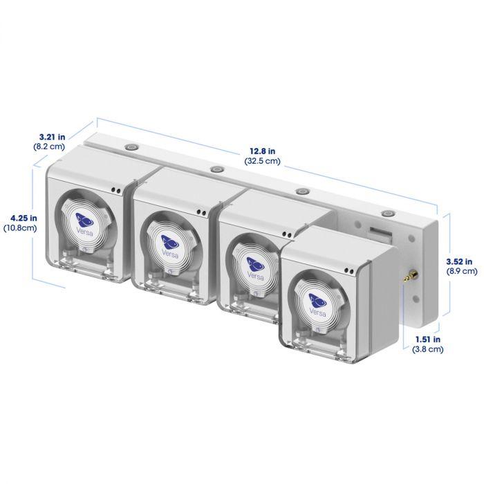 Versa Peristaltic Pump - Four Pump With Base 2